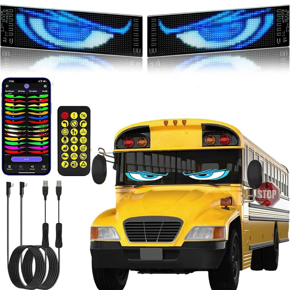 

Светодиодная матрица, пиксельная панель, экран, гибкий RGB-узор автомобиля, граффити, прокрутка текста, анимация, магазин, напоминание, свет, Bluetooth