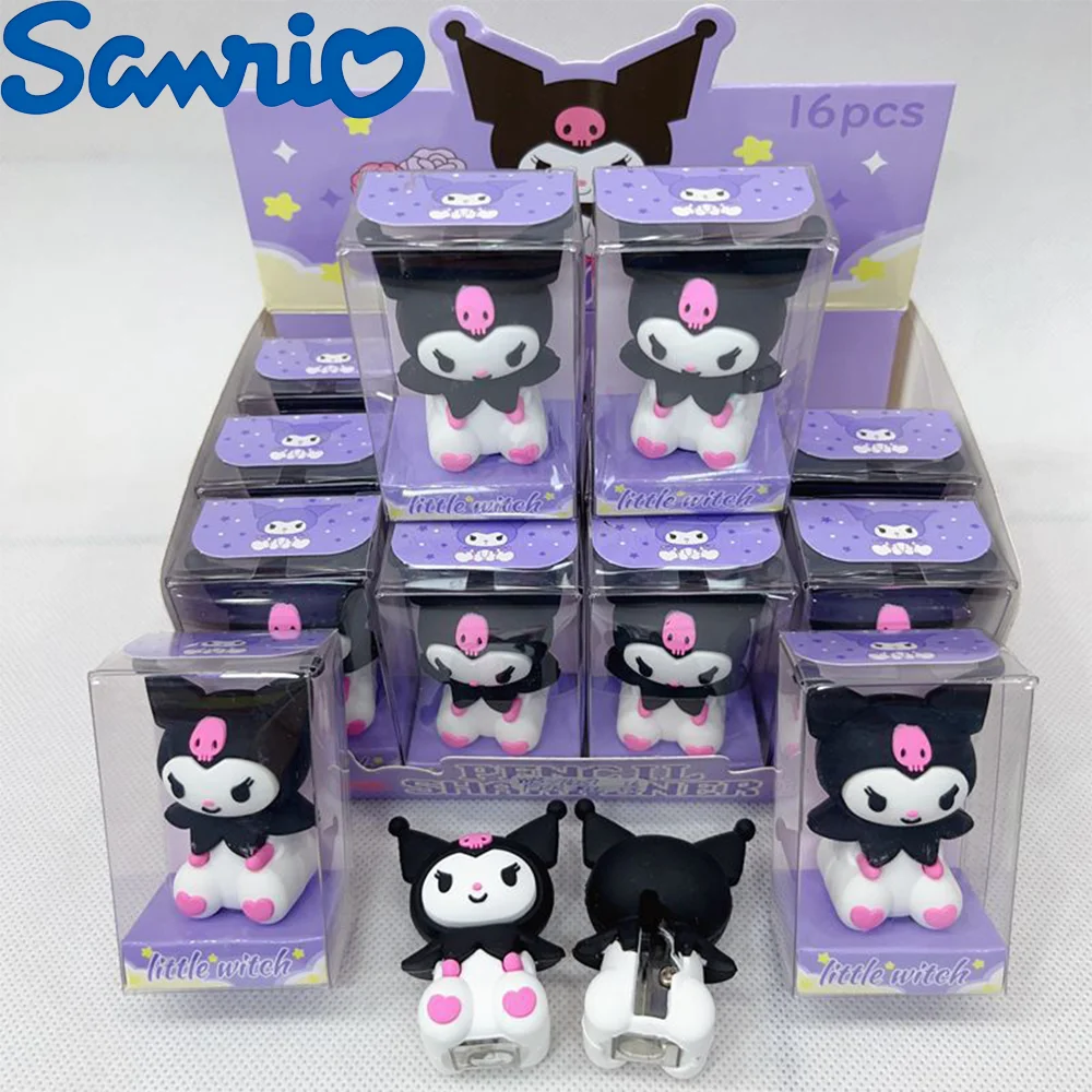 Sanrio Kuromi Pencil Sharpener Cutter Single Hole Plastic Sharpener Sharpening