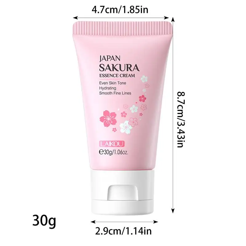 Sakura Face Cream Cherry Blossom Essence Facial Cream Face Moisturizer Cream for Deep Nourishing moisturizing Firming Skin