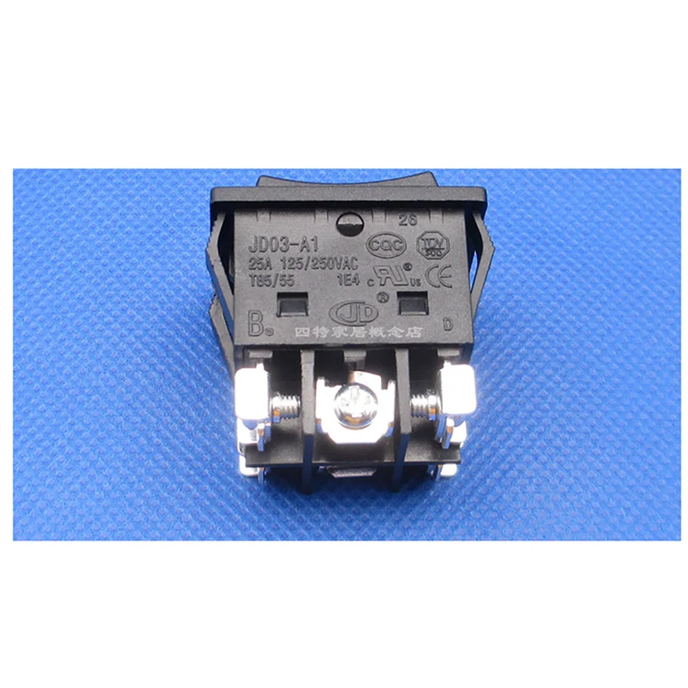Dual-control Power Supply Screw Type 25A Switch KCD2 Large Silver Dot High Temperature Resistant Ship Switch 6-pin 3-position