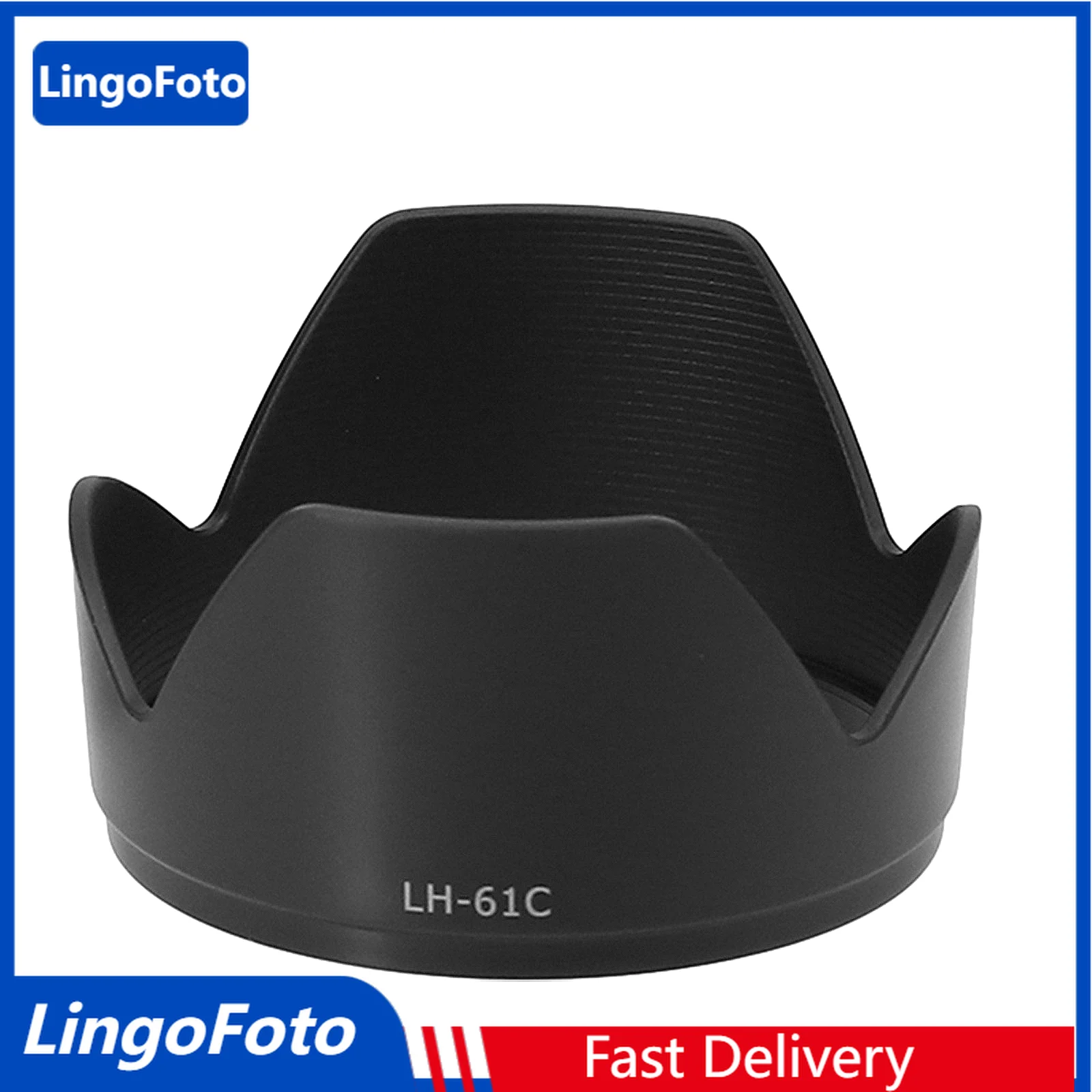 LingoFoto LH-61D Bayonet Lens Hood Replacement Compatible with 40-150mm f/4-5.6 Telephoto Zoom Lens, Replaces LH-61D Lens Hoods