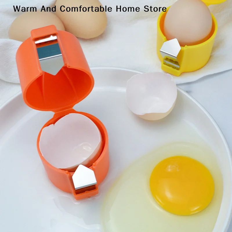 【W】Eggshell Separator Handheld Eggshell Opener Kitchen Baking Tools Egg Cutting Tool Portable Egg Cracking Tool For Home Kitchen