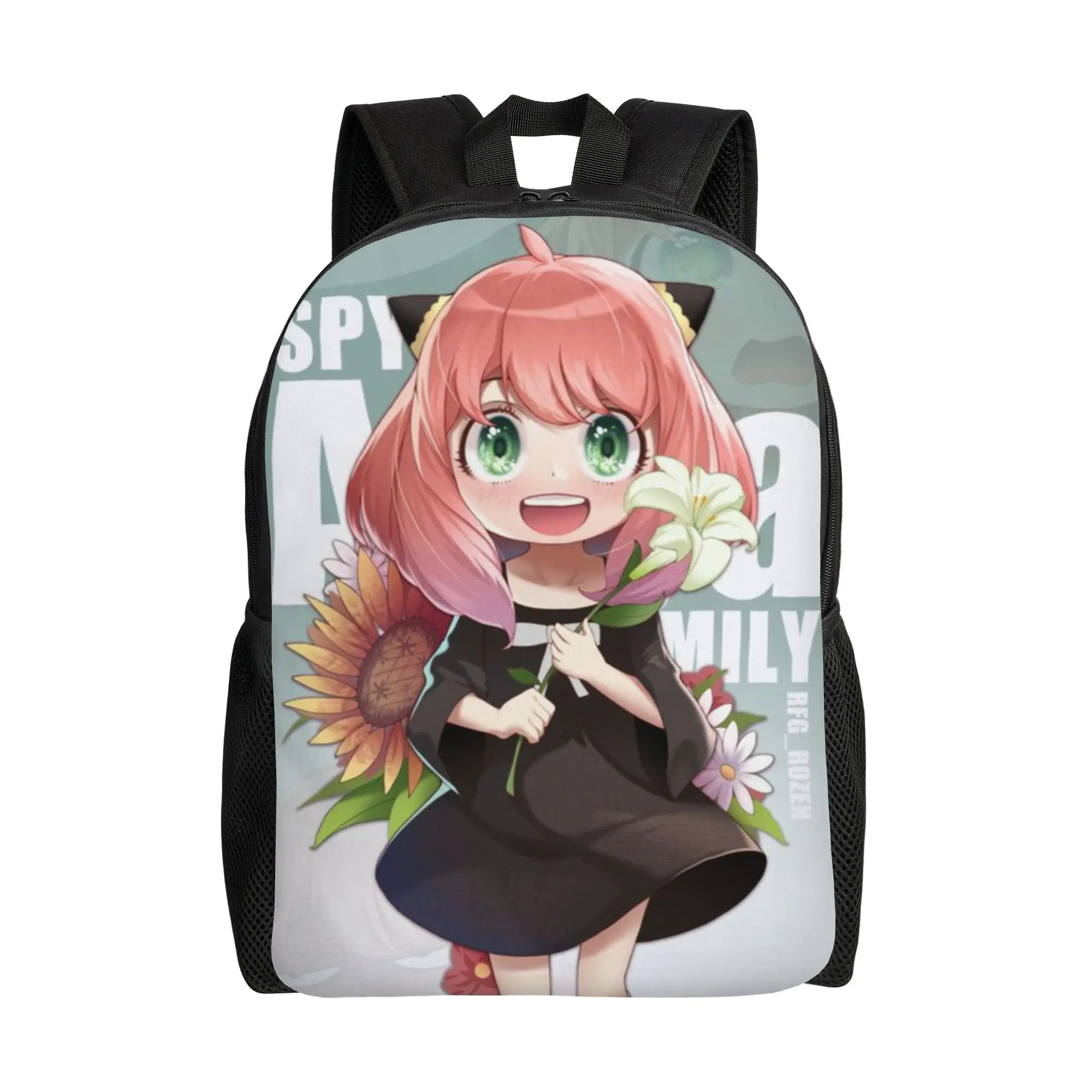 

Back to school season New The girl holding the lily flower Knapsack SPY×FAMILY For Women Backpack