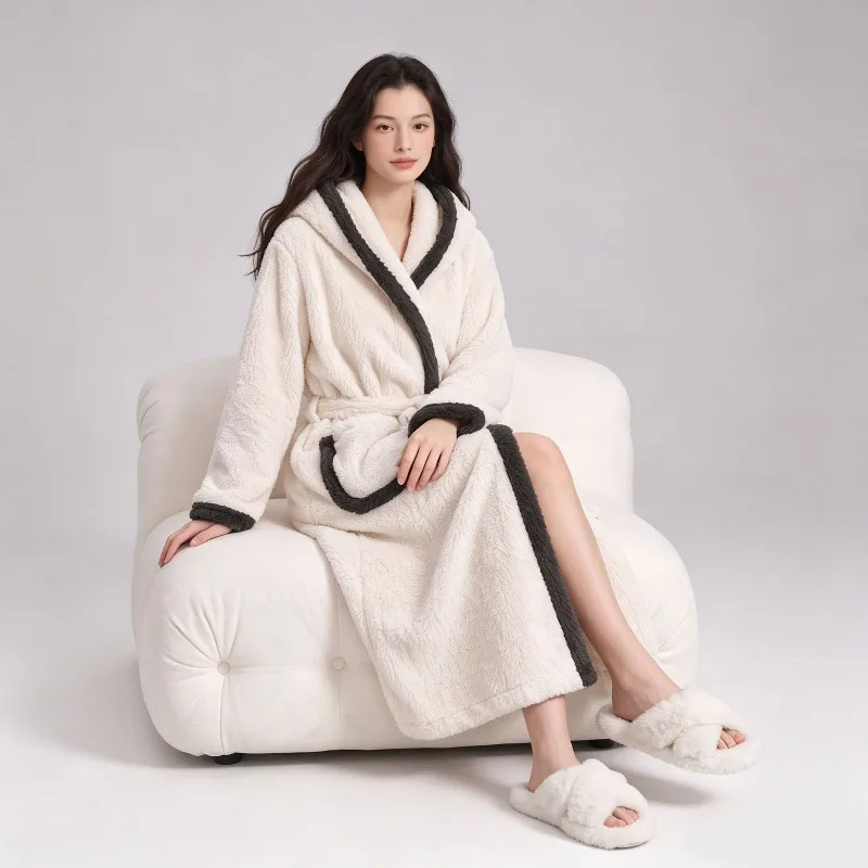 robe-de-chambre-longue-en-velours-corail-epais-pour-l'automne-et-l'hiver-douce-et-confortable-vetement-de-detente-robe-de-nuit-maxi-pour-femmes-et-couples-tenue-d'interieur