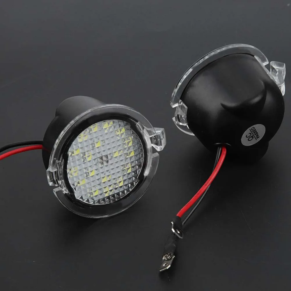 18 LED Rear View Mirror Lamp Single Left & Right Rearview Mount Side Mirror Light Waterproof 1.8W Door Light Lamp For Ford F-150