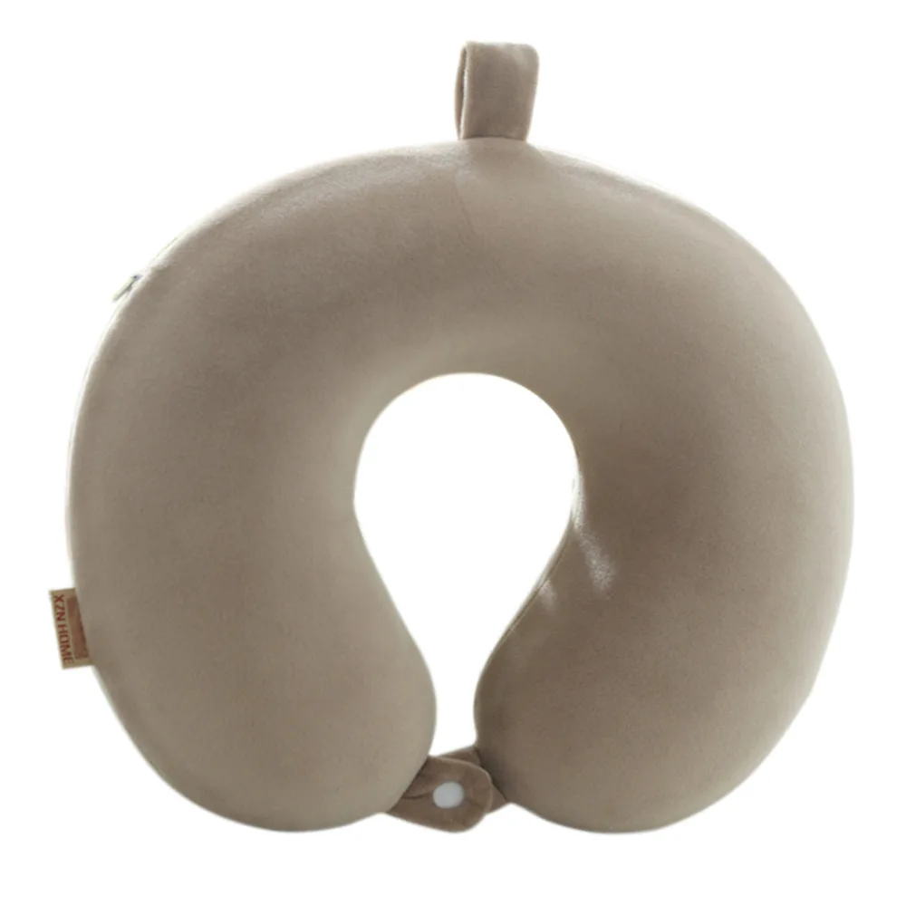 Memory Pillow U-shaped Pillow Travel Neck Pillow U-shaped Neck Pillow LOGO Embroidery U-shaped Solid Color