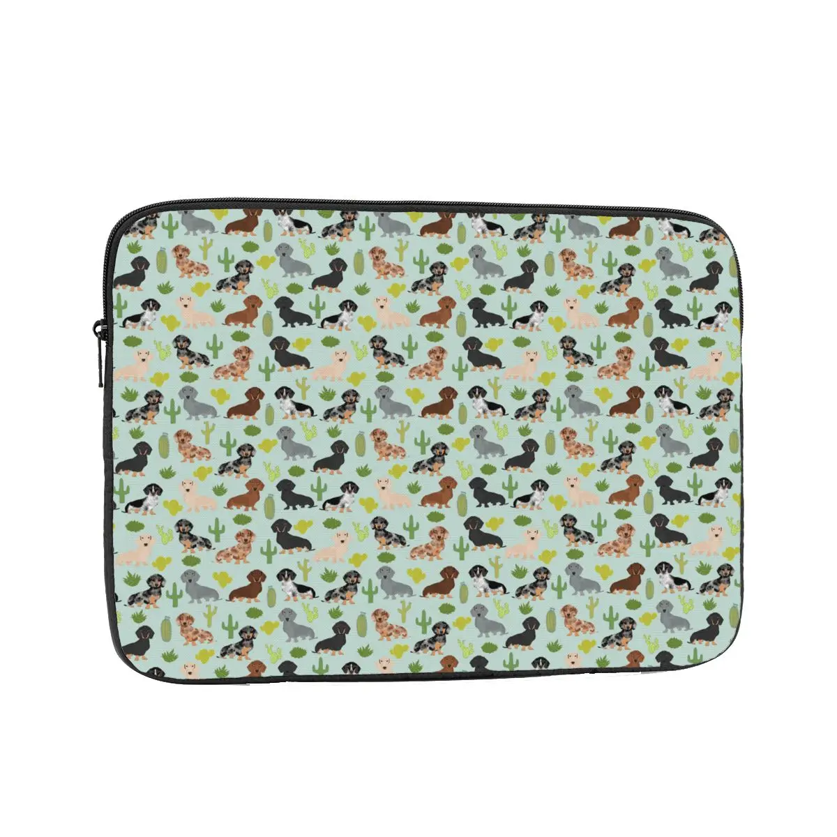 Doxie Dachshund Cactus Dog 12" 13" 15" 17" Laptop Bag Sleeve for Macbook Air Pro Notebook Bag Case Animal Shockproof Case Bag