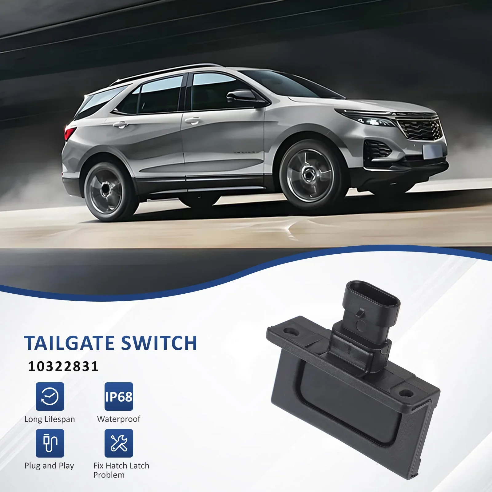 10322831 リフトゲート テールゲート リリース ボタン スイッチ - 2007-2009 シボレー エクイノックス & ビュイック レンデューノス 2003-2007 ポンティアック 730-76461