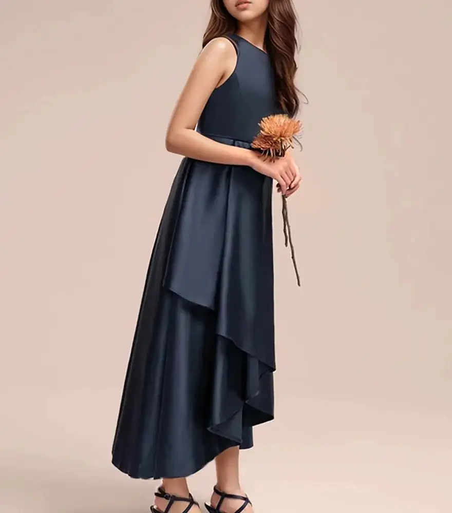 Teen Girl Bridesmaid Wedding Party Dresses Young Girls Child Elegant Evening Dress