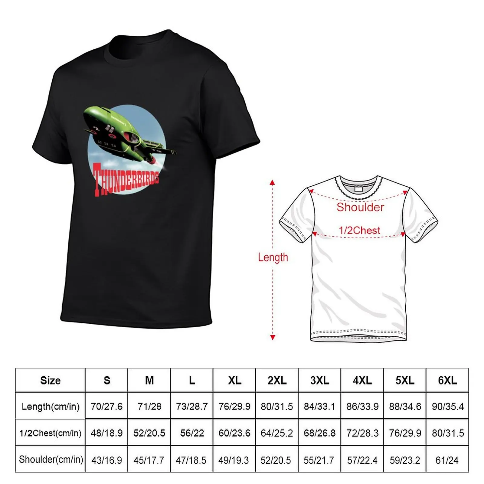 Thunderbird 2 from 'Thunderbirds' T-Shirt quick drying sublime tees heavyweights mens tall t shirts