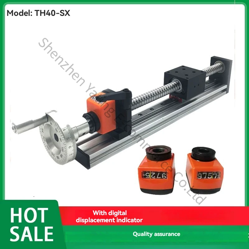 Hand Crank with Displacement Digital Display Cross Screw Linear Guide Slide Motion Module Miniature Experimental Platform