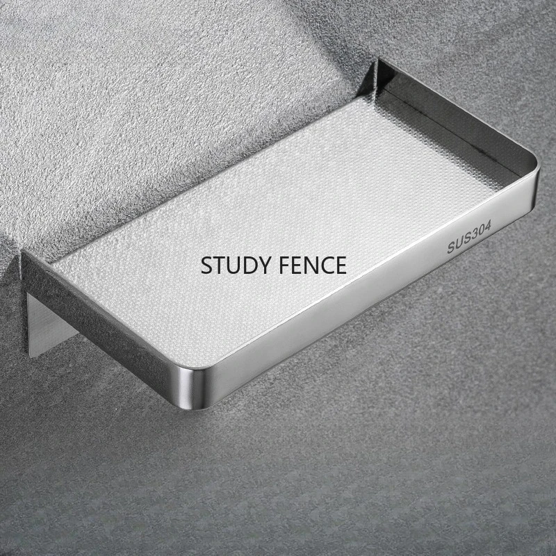 1pc Stainless Steel Short/long Tissue Holder Wall Mounted Tissue Holder Toilet Tissue/phone Storage Rack Punch Installation view 5