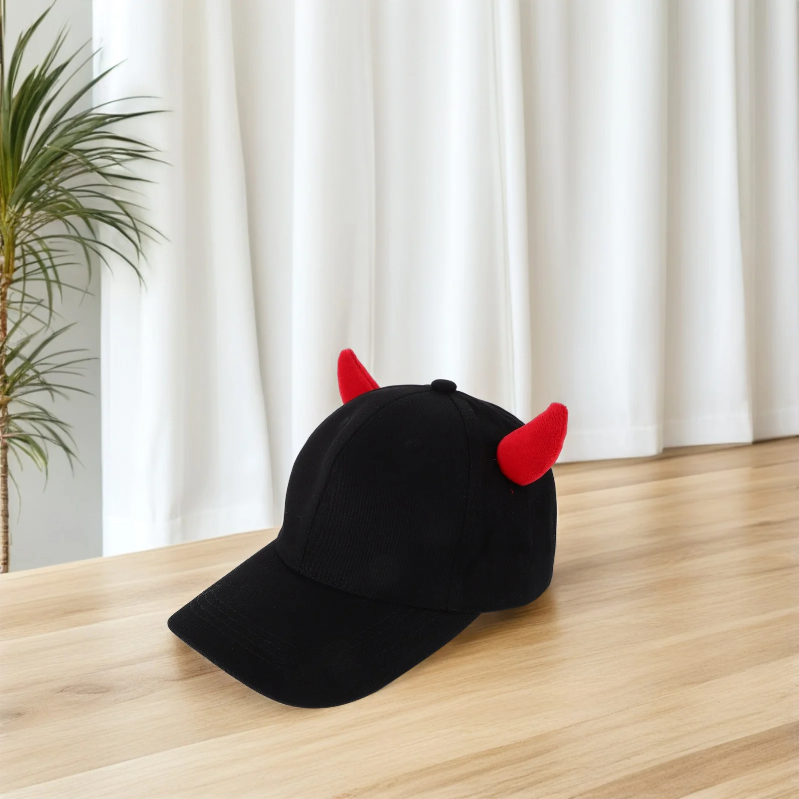 

Evil Horn Baseball Cap Stylish Devil Horn Hat Unisex Costume Accessory Trendy Hip Hop Outdoor Versatile Headpiece