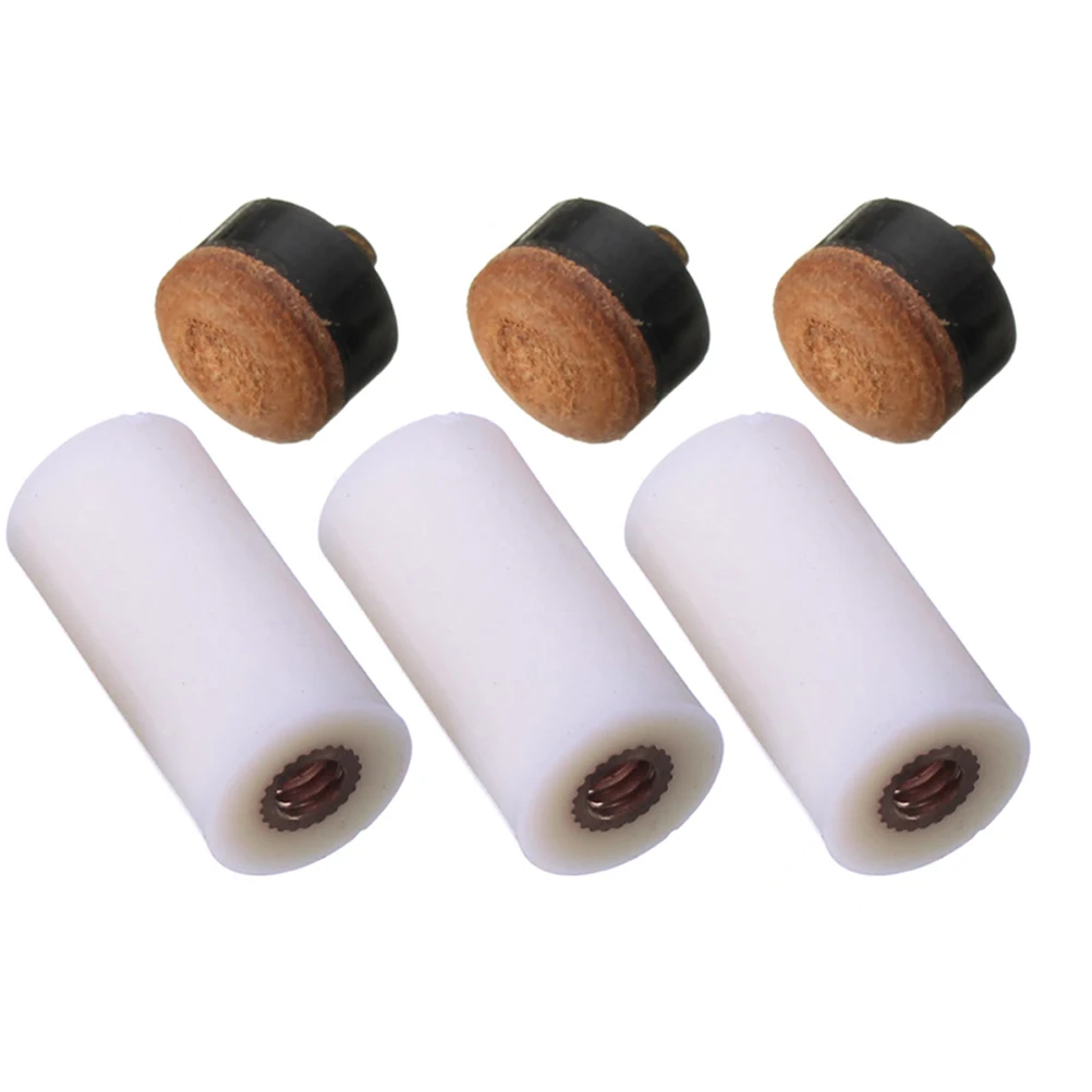 

10 Pcs Cue Billiard Tips Replacement Kit Pool Accessories Custom Ferrules and Billiards