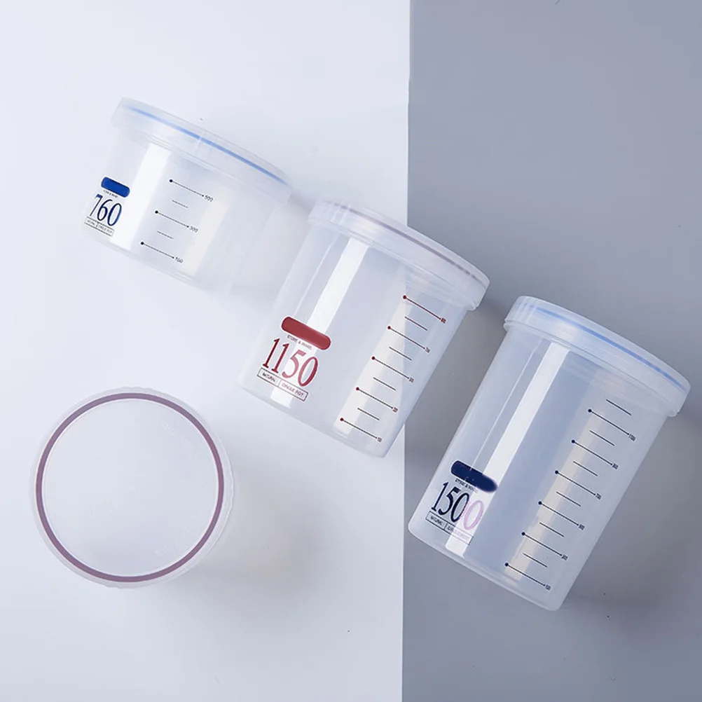 760Ml Sealed Round Food Storage Box Waterproof Dry for Pantry Kitchen Picnic Use Bpa Free Plastic Cereal Container
