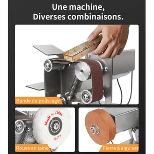طاحونة الحزام الكهربائي ، آلة شحذ طاحونة مقعد متغير السرعة صنفرة حزام صغير ، ملمع معدني أفضل 12 مطحنة مقعد صغيرة للمبيعات - رقم 11