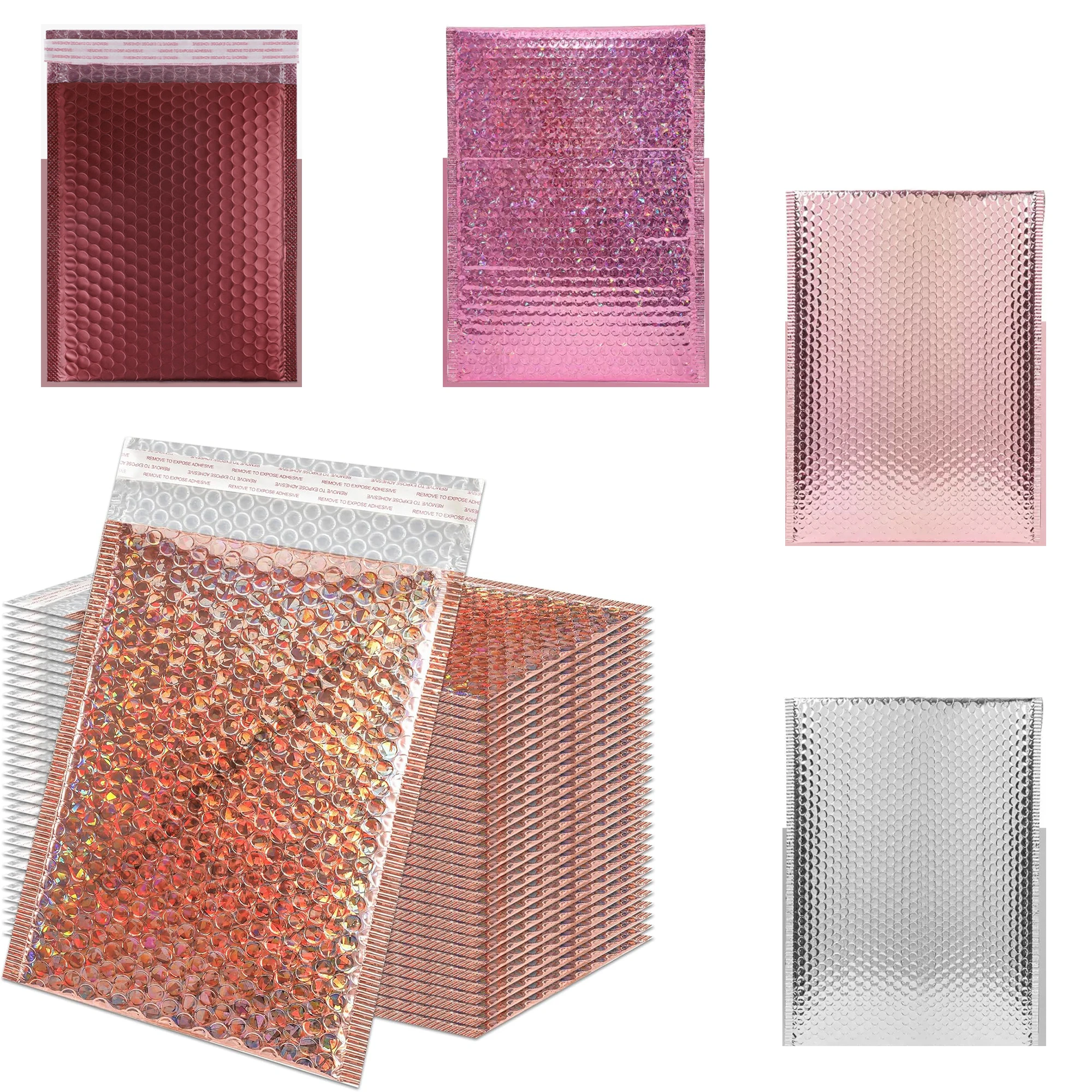 

30 шт. голографических почтовых конвертов с пузырчатой пленкой, утолщенные, водонепроницаемые, с защитой от ударов, для отправки