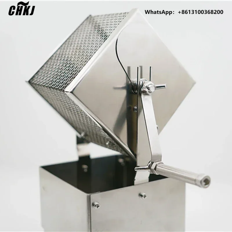 CHKJ Manual Far Infrared Heating Coffee Roaster Stainless Steel Cube Heat Evenly Coffee Baking Roast Coffee Machine