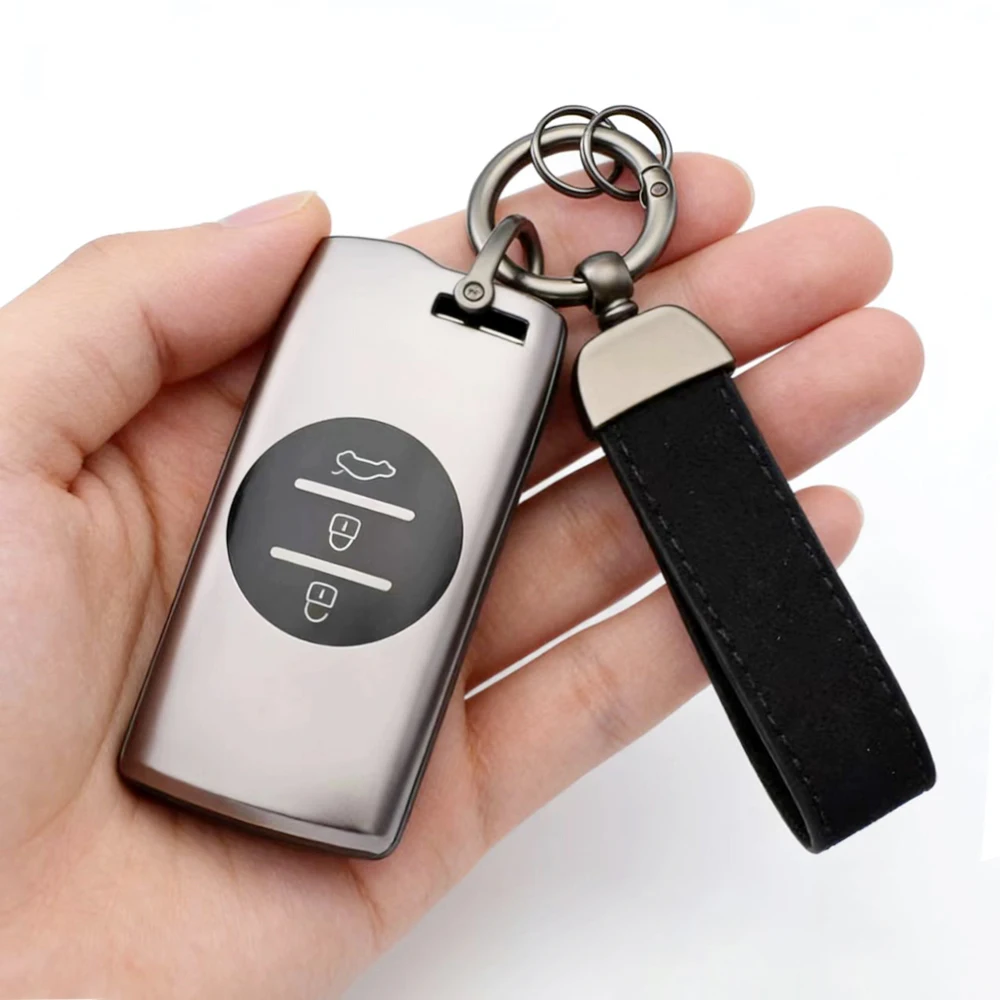 Soft Gunmetal TPU Car Key Case Cover for Chery Tiggo 4 5X 7 Pro 8 Exeed Txl Tx Lx ARRIZO7 E3 E5 A3 A5 Tiggo 3 5 3X Keychain Set