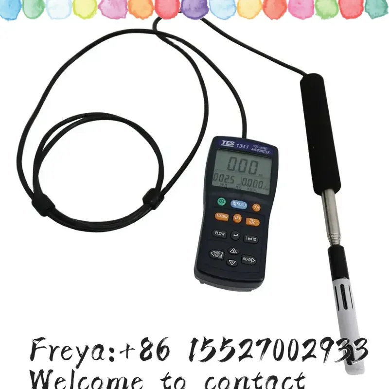 TES-1341N Digital Hot Wire Anemometer Tempe & Humidity Digital Air Velocity Tester