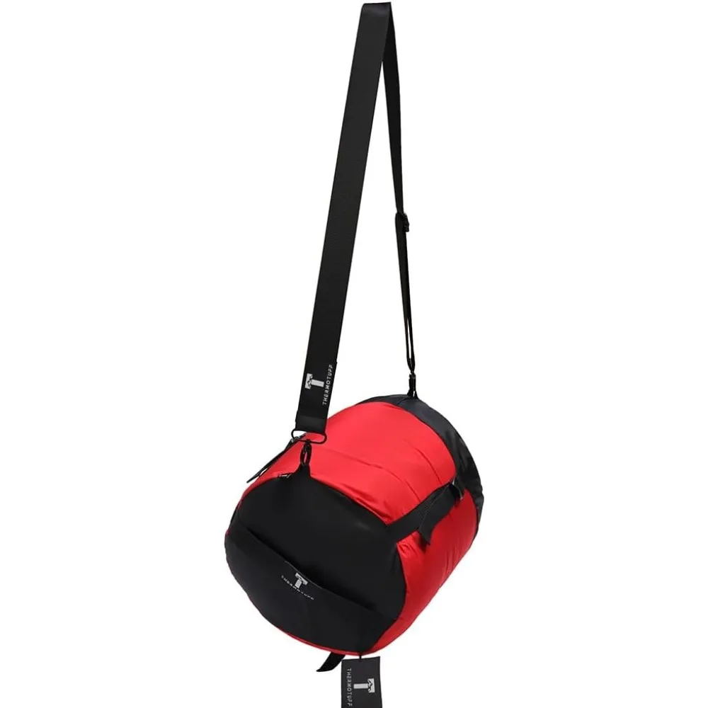 كيس نوم يمكن ارتداؤه مع هوديس مزدوج، فتحات بذراعين بسحاب، جيوب، رباط قابل للتعديل - مثالي للتخييم والطقس البارد #2