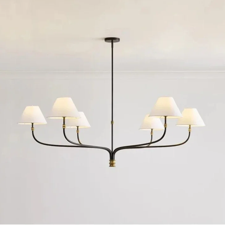 

GELITAYIN Vintage Country Villa Living Room Branch Shaped Minimalist Hall Bedroom Study Decoration Pendant Light Adjustable E14