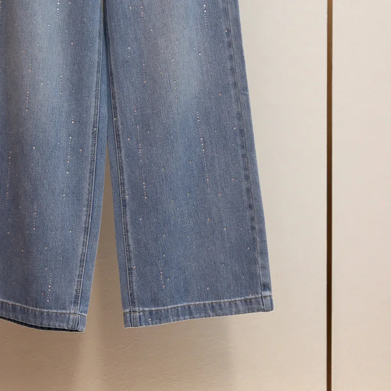 ANJY คอลเลคชั่นฤดูใบไม้ร่วง-ฤดูหนาว ใหม่ล่าสุด แฟชั่นผู้หญิงสไตล์ฝรั่งเศส ระดับไฮเอนด์ ประดับเพชรระยิบระยับ ดีไซน์หรูหรา ทันสมัย เหมาะสำหรับสาวออฟฟิศ ใช้งานได้หลากหลาย รุ่น A15597