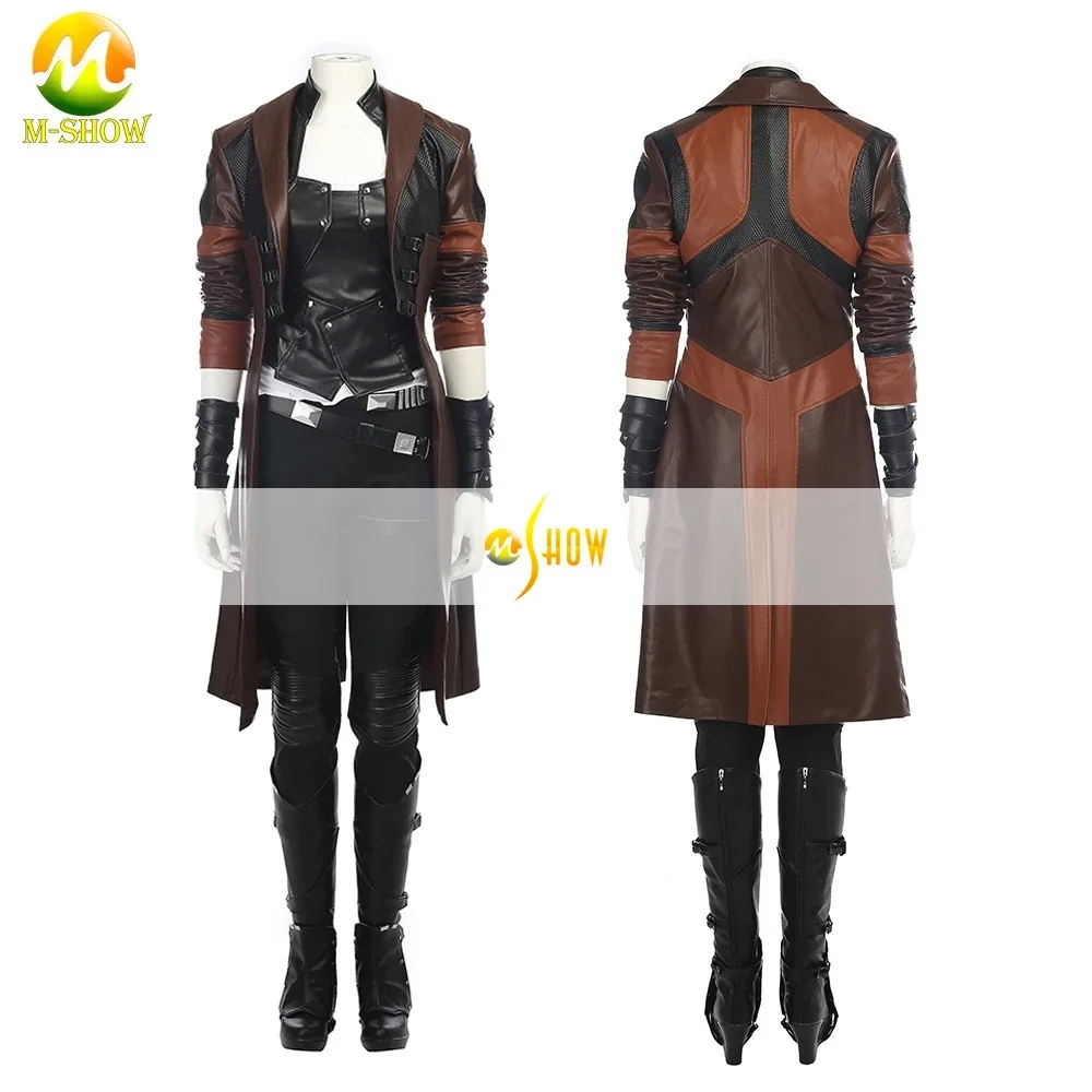 

Superhero Gamora Cosplay Costume Jacket Vest Luxious Outfit for Adult Women Halloween Party Fancy Suit Custom Made