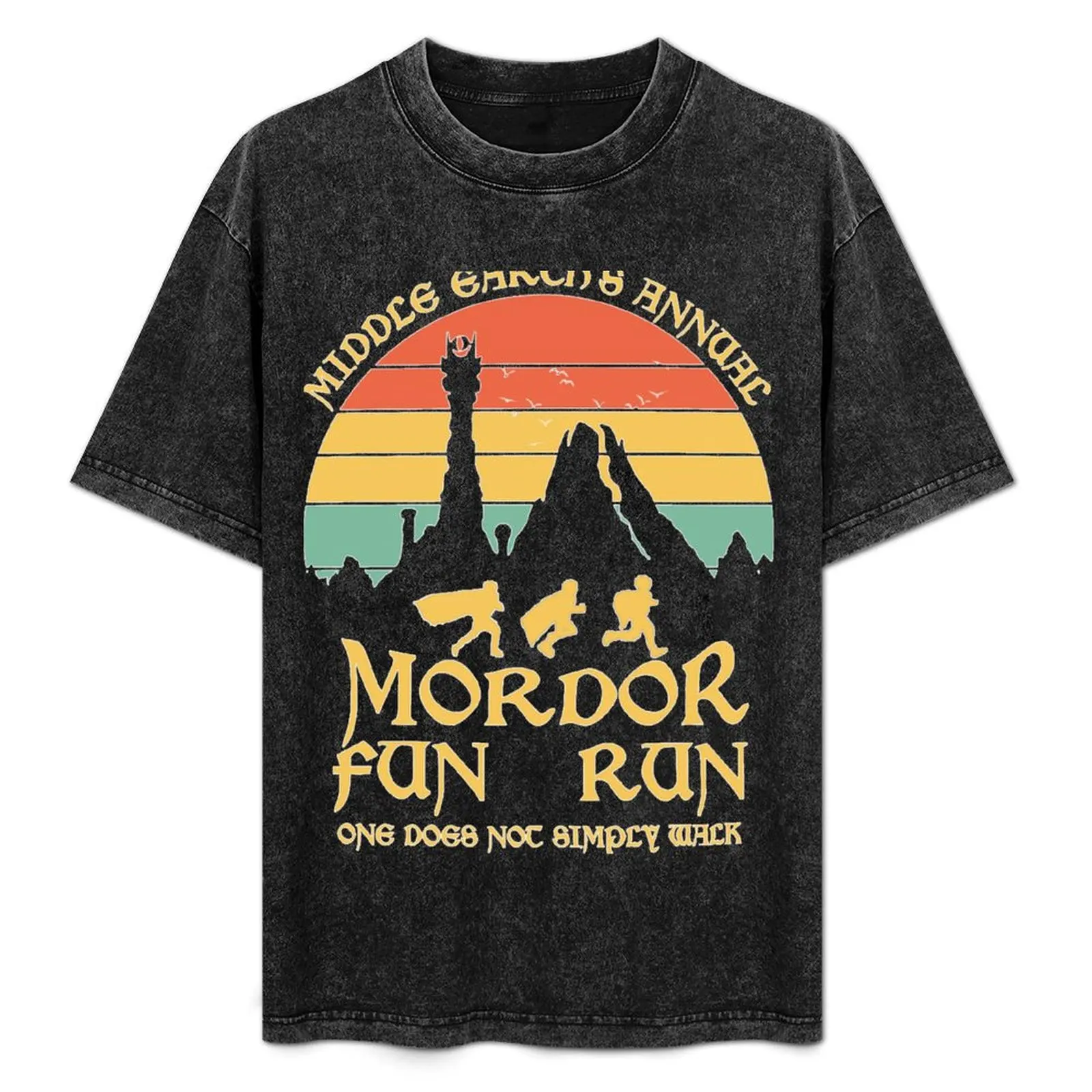 Graphic Ees Mordor Fun Run Funny Novelty Design S Super Power Of He Ring Essential T-Shirt customs mens big and tall t shirts