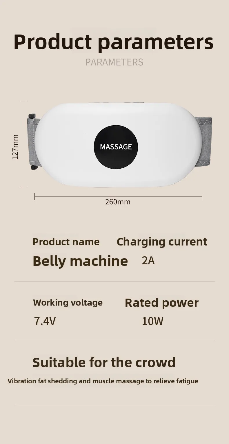 HOT SALE Household Belly Machine Belt Intelligent Hot Compress Massager Lazy Automatic Abdominal Massager