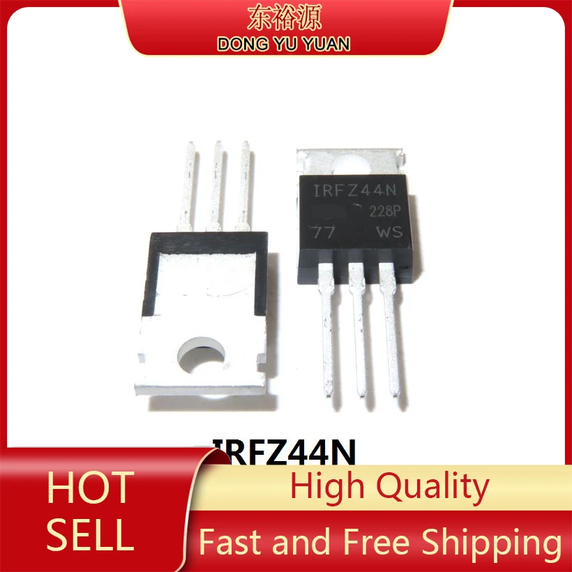 10pcs Free Shipping good-quality IRFZ44NPBF MOSFET 17.5mOhm 42nC TO-220 IRFZ44N IRFZ44 MOSFT 55V 41A