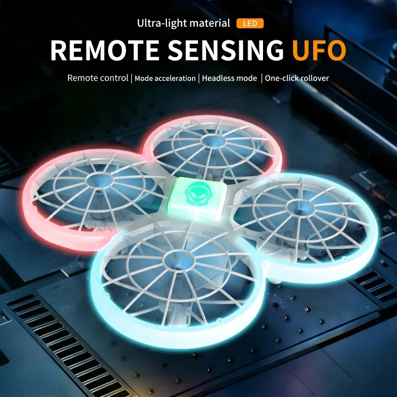 823 Mini Drone LED Rc Quadcopter Aircraft Kid 2.4G Altitude Hold For Four Side Obstacle Avoidance Remote Control Aircraft Toy