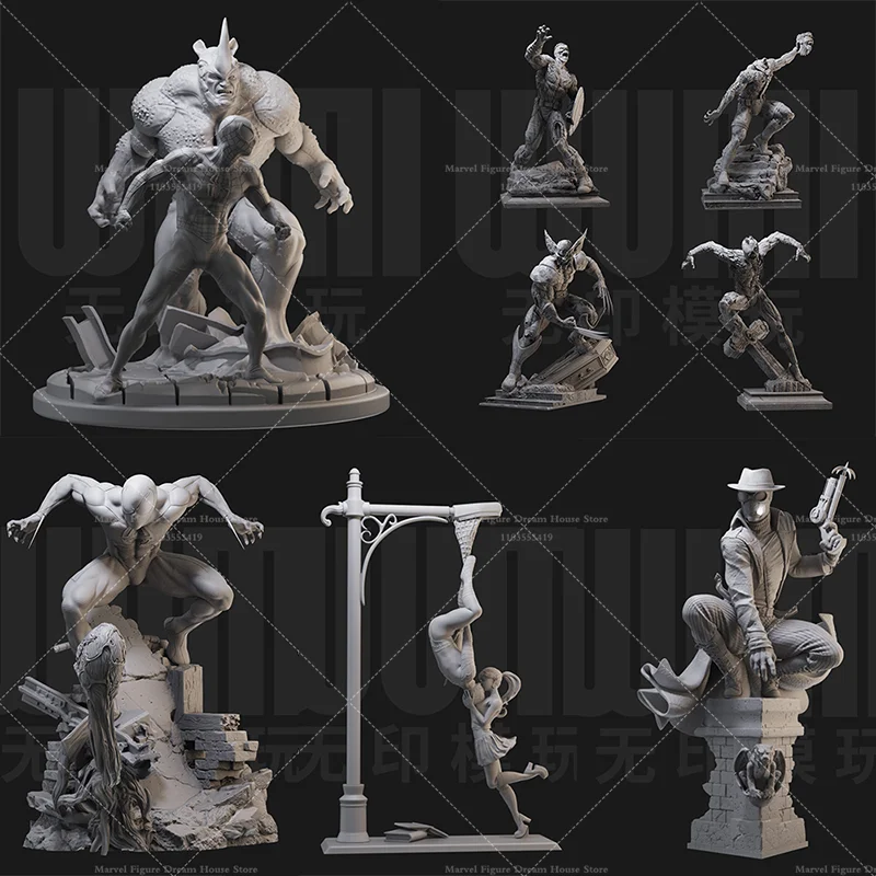 

1/24 1/18 Scale DIY Self-assembled GK 3D Resin Un-panited Doll White Model Zombie Parallel Universe Infected Hero Peter Steve