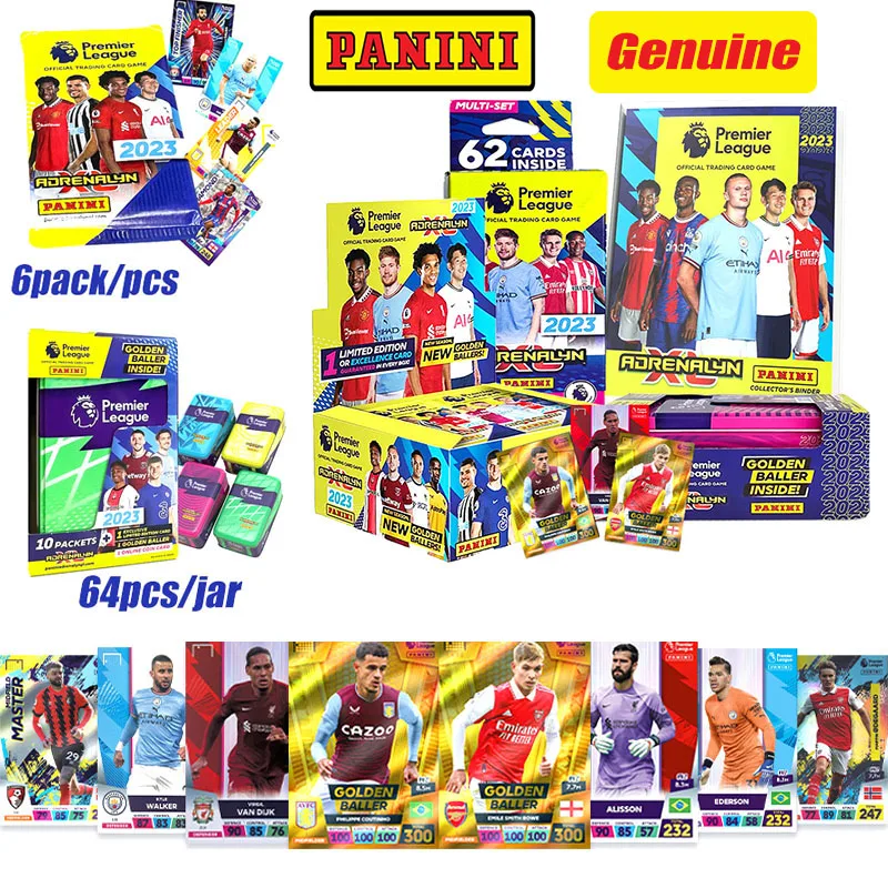 6pack/pcs Panini 2023 Premier League official Star card Premier League Cup Football League Collection card toys Christmas gift