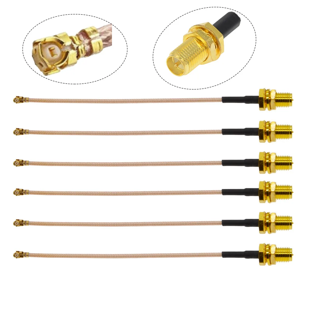 10PCS/LOT SMA Female to uFL/u.FL/IPX/IPEX1 Female Connector RF Coax Pigtail Antenna Extension Cable  RG178 SMA IPEX Cable