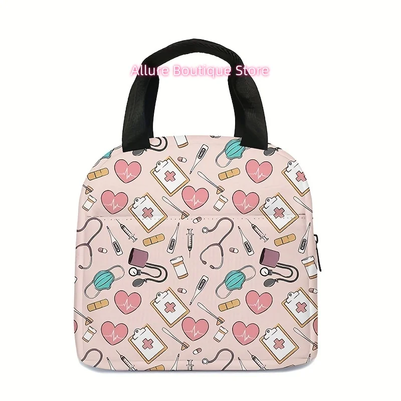 Medical-Themed Lunch Bag Designed for Healthcare Workers, Suitable for Work, Travel, Picnics, Unisex, And Safe for Non-Food Item