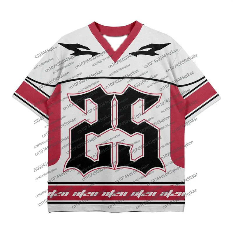 2025 유럽 미국 여성 남성 풋볼 저지 캐주얼 V넥 넘버 25 반팔 속건 티셔츠 스트릿웨어 스포츠 티셔츠