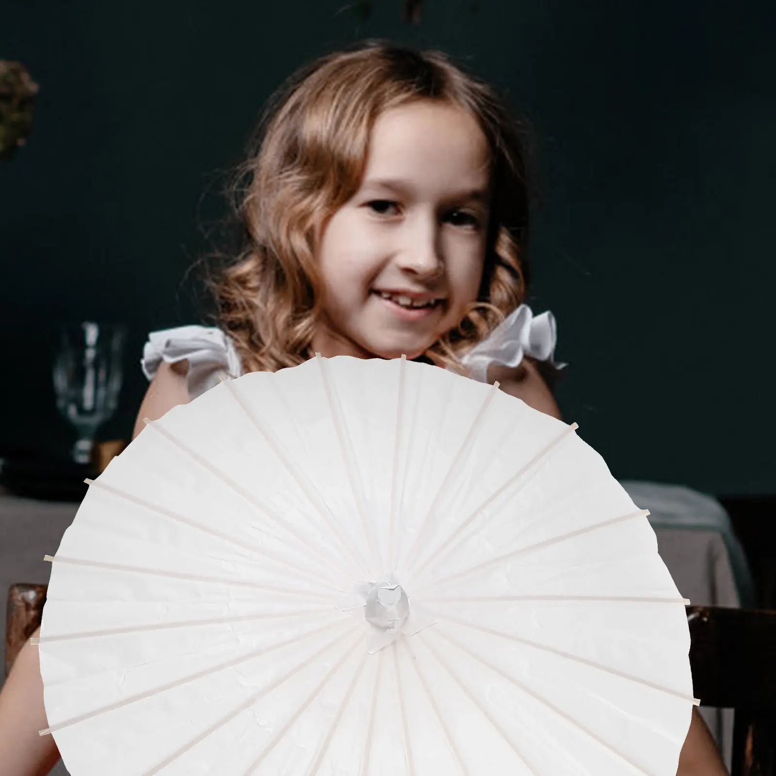 

Набор из 4 бумажных зонтов для танцев, заготовки для самостоятельного декорирования, портативные зонтики для сценических выступлений, декоративный реквизит для рукоделия