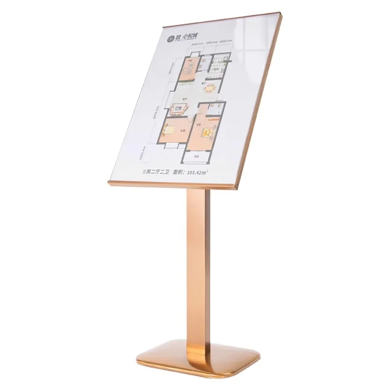 Advertising display board Hotel water sign guide Standing sign Welcome display stand Vertical landing guide Promotional poster