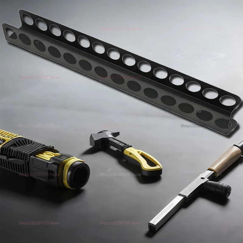 منظم تخزين رف مفك براغي مثبت على الحائط لأدوات ورشة العمل اليدوية كماشة حامل المطرقة حامل أدوات عالي التحمل