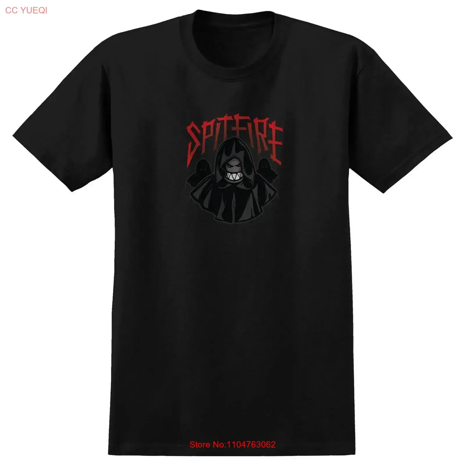 Spitfire Wheels T Shirt Ritual Black vintage Washed Unisex Stylish fashion Slightly Comfortable homme Versatile Stretched