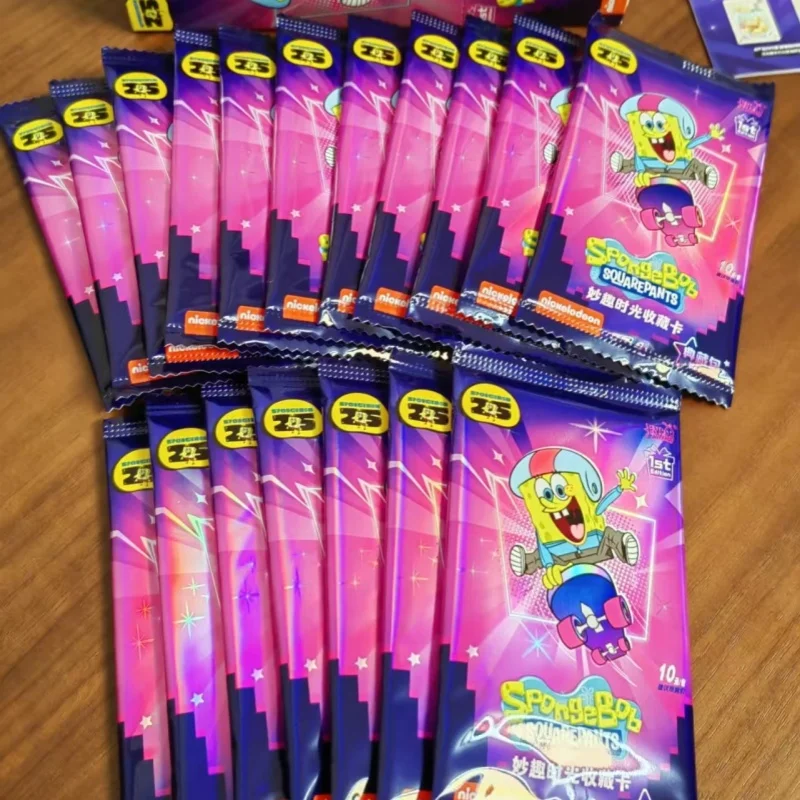 Kayou Anime genuino Bob Esponja Squarepants Patrick Star colección de tarjetas tarjetas comerciales dibujos animados divertido Bikini playa colección tarjetas
