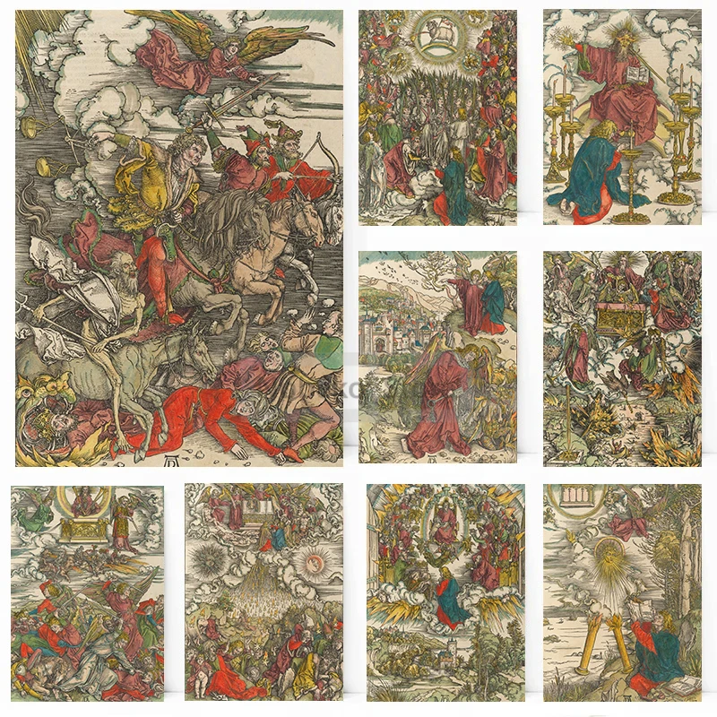 Albrecht Dürer vahiy ortaçağ hıristiyanlık illüstrasyon Poster ve baskılar tuval boyama duvar sanatı resimleri ev odası dekor