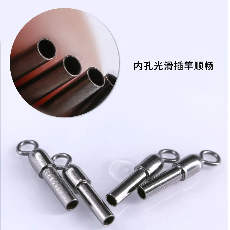

25PCS Black Strengthen Fishing Float Holders Copper Float Rest Connect 360 Degree Freely Rotating Swivel Seat Fishing Tools ﻿