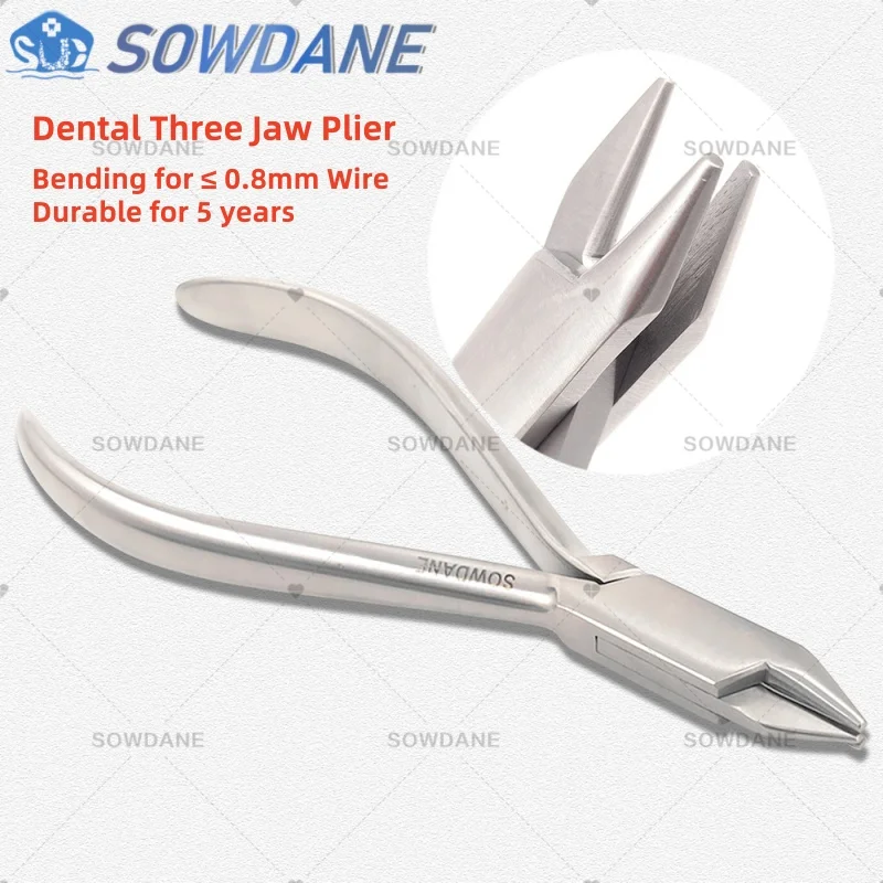 

Dental Orthodontic Three Jaw Plier Three-Prong Forcep For Shaping and Bending Every Kind Ligature For Dentistry Clinic Supplies