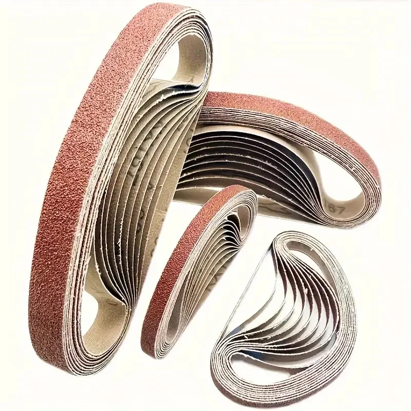 520x20 مللي متر 10 قطعة 60/100/240/320/800 # ماكينة صنفرة حزام صغيرة صغيرة لطحن الفولاذ المقاوم للصدأ وتلميع وإزالة الصدأ والنسيج الكاشط