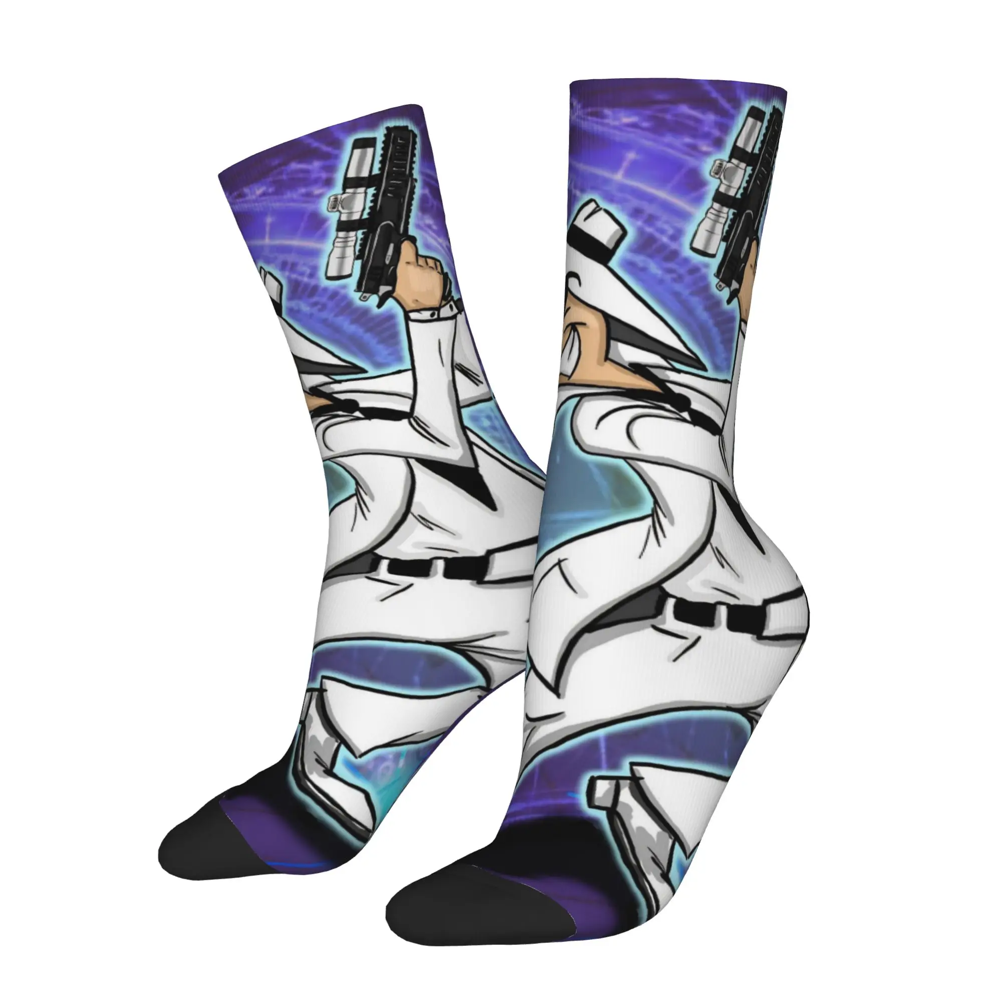 Spys Manga Socks Men's Women's Polyester Fashion  Socks Hip Hop Spring Summer Autumn Winter Middle Tube Socks Gift