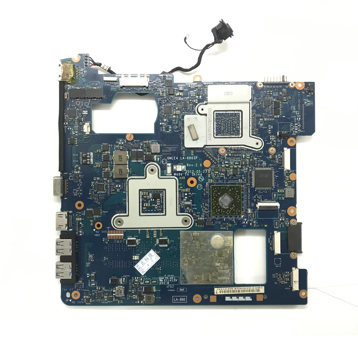 QMLE4 LA-8863P For SAMSUNG NP355 355V5C NP355V5C Laptop Motherboard With HD7600M HD7670M GPU BA59-03568A BA59-03402A 100% Work