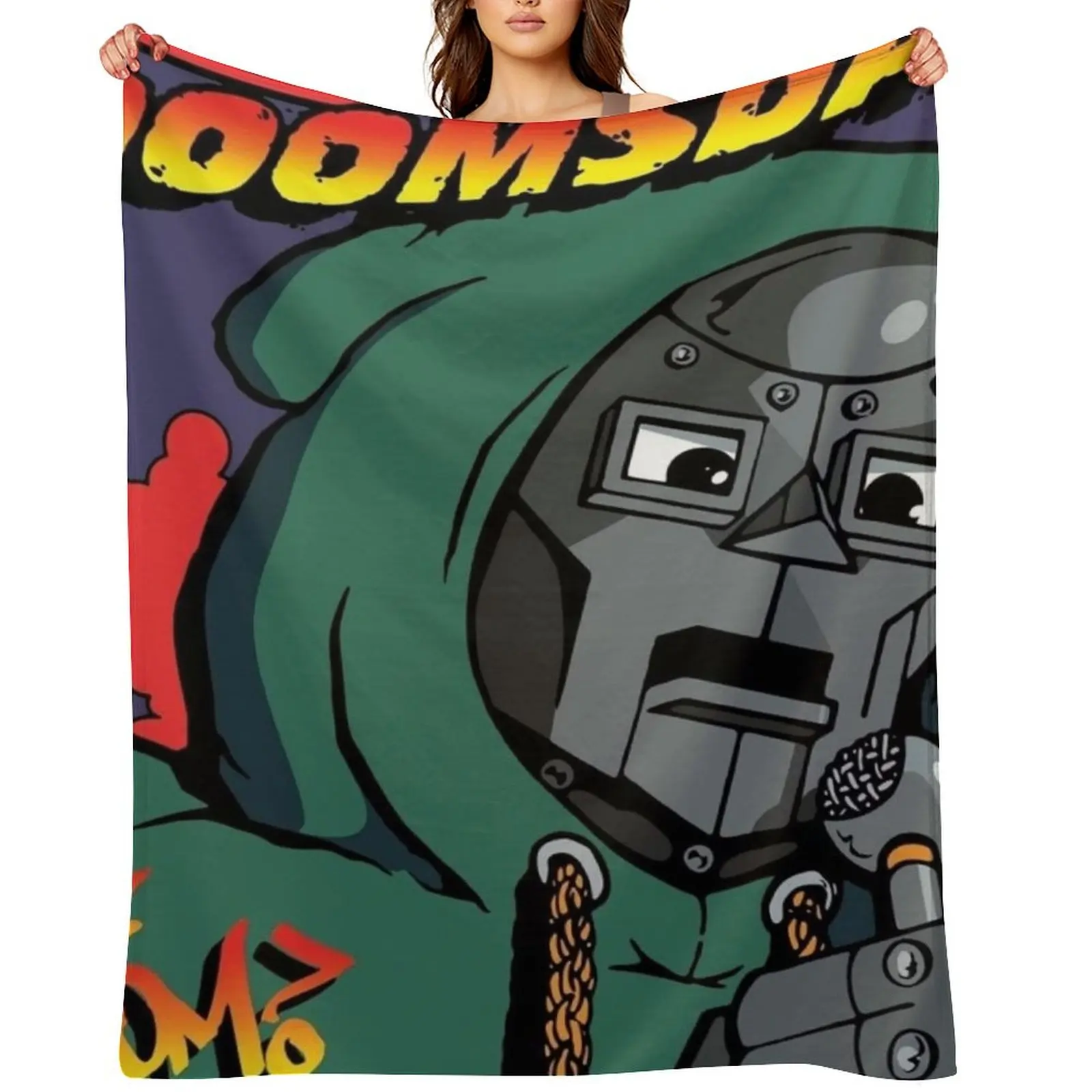 

ALL CAPS MF LEGEND Throw Blanket warm winter Flannels bed plaid for winter Blankets