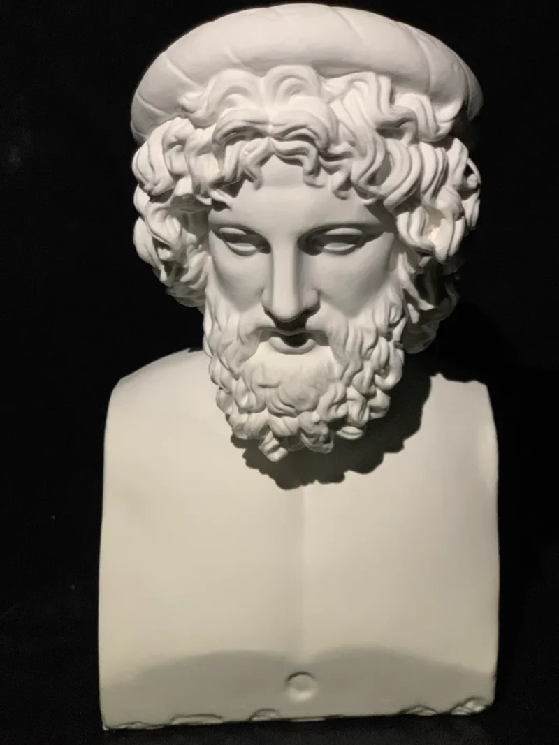 Home Decoration Sculpture, Greek Mythology Sculpture, Replica of Asclepius, Office Decoration, nordic style sculpture